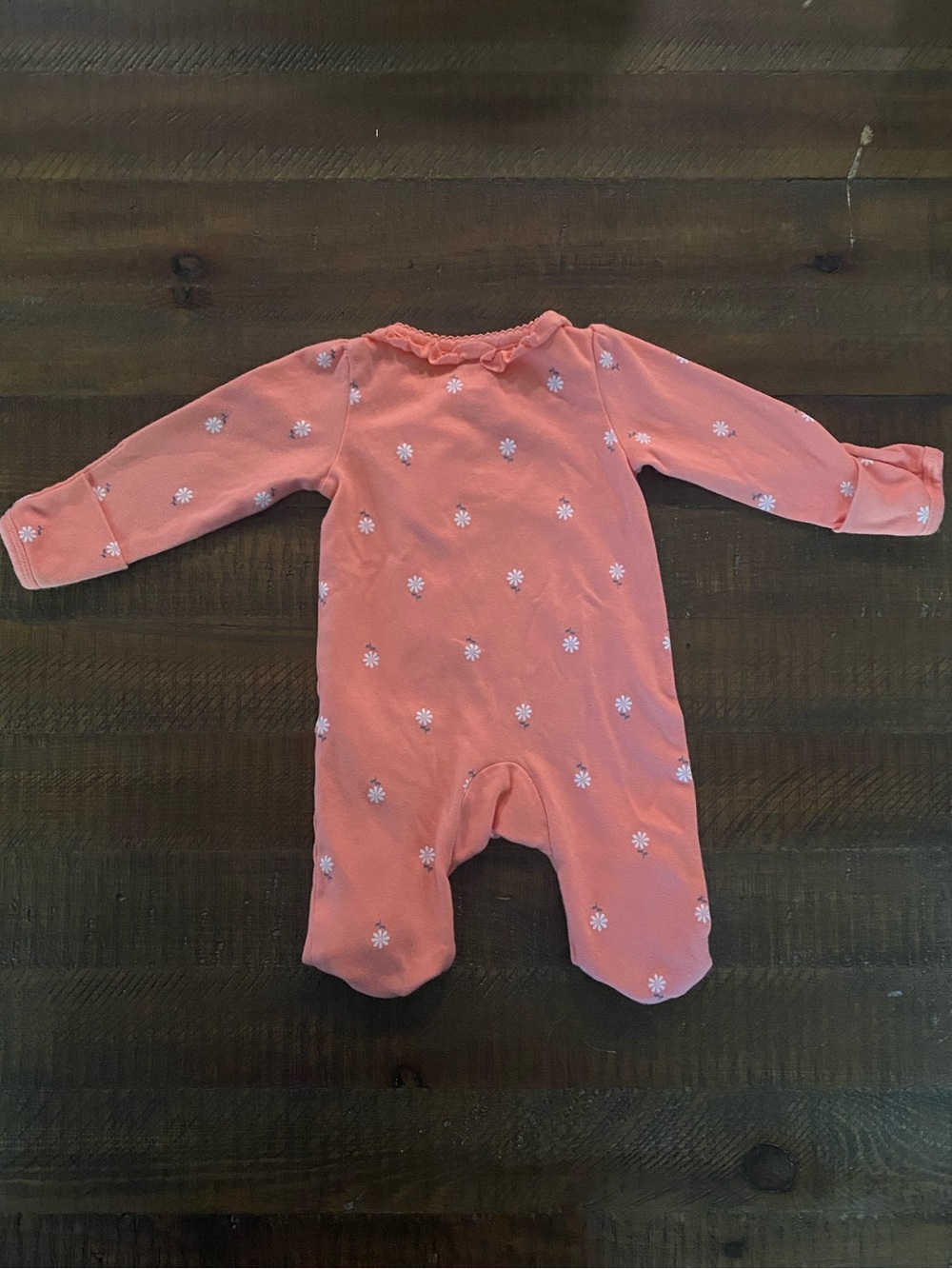 Newborn Baby Girls' Footed Pajama - Picture 3 of 5